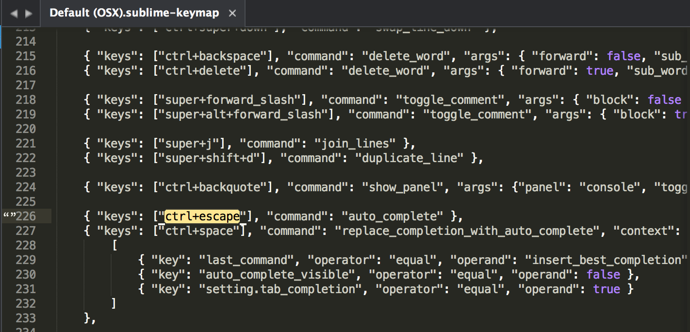 modify-auto-complete-keymap-default-sublime